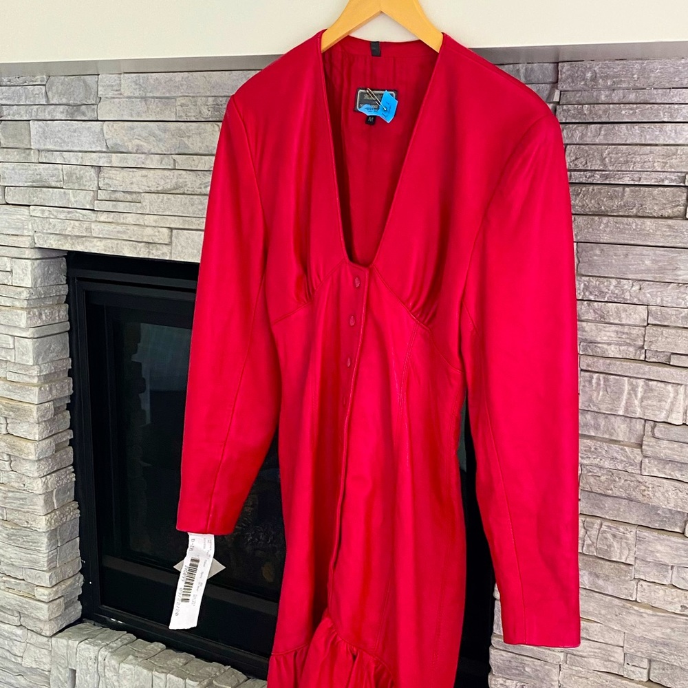 Micheal Hoban Leather Dress